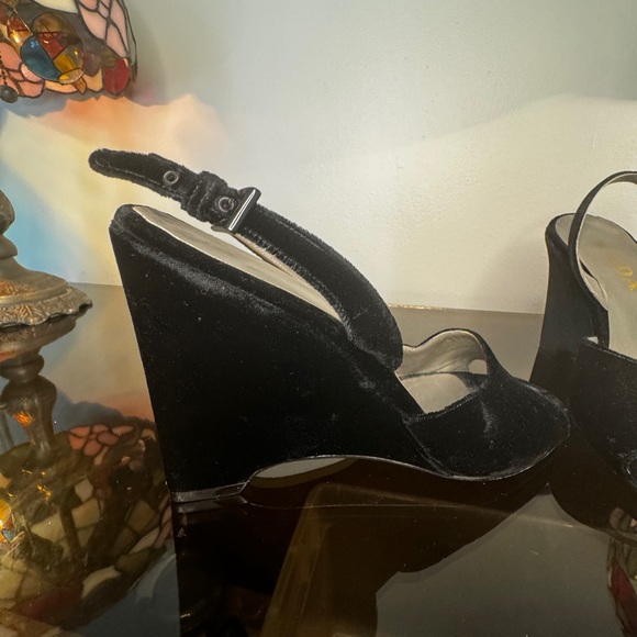 Prada Suede Wedges size 8 US/ 39 EU - Picture 8 of 13